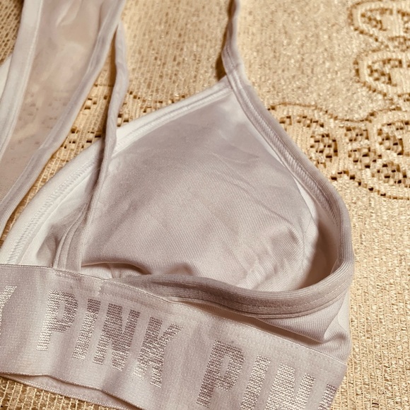 Pink Sport Womens White Strappy Bralette Size Small - Picture 8 of 10
